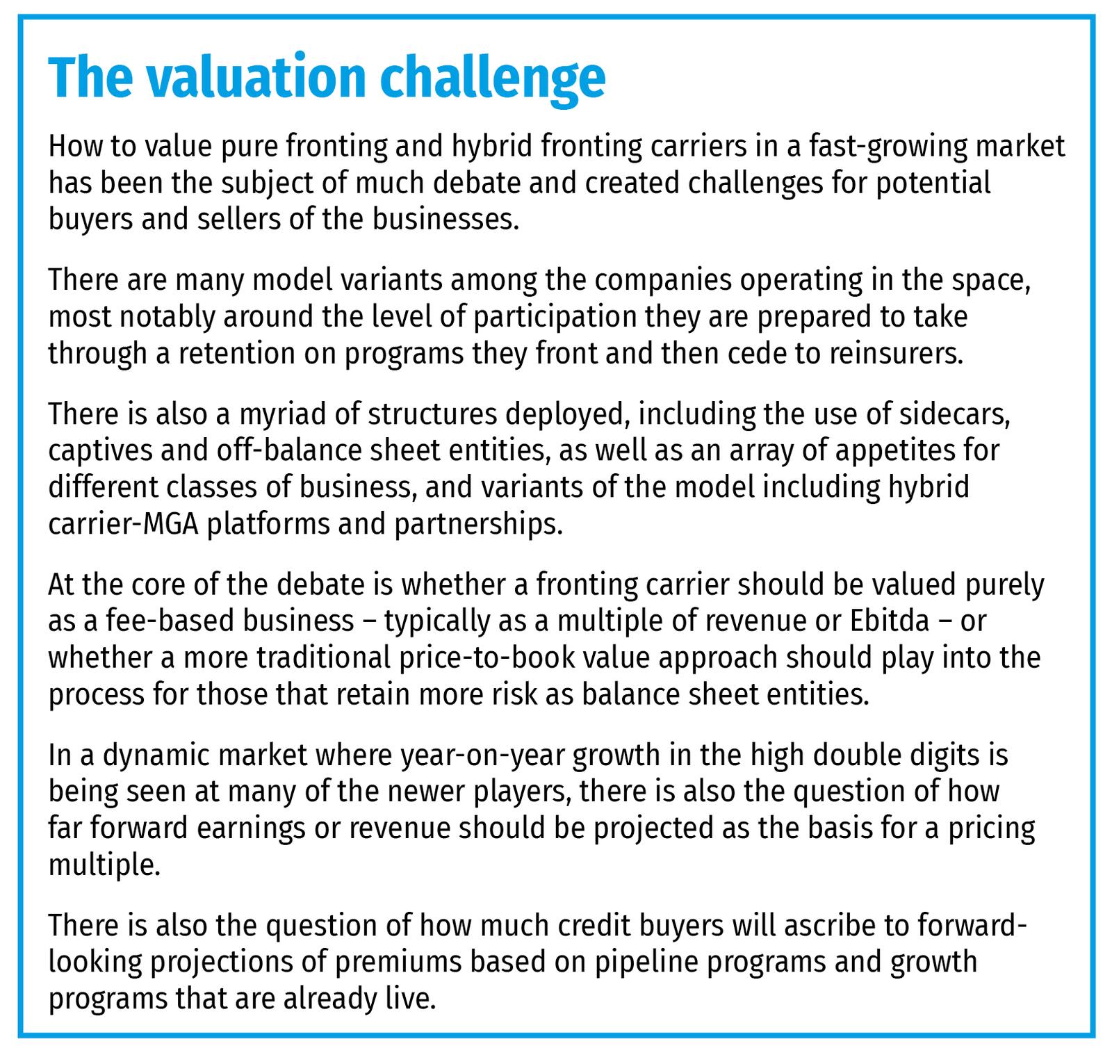 The valuation challenge