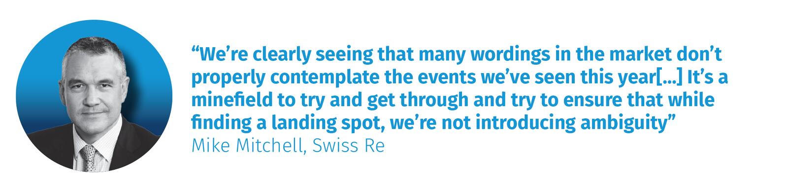 Mike Mitchell, Swiss Re