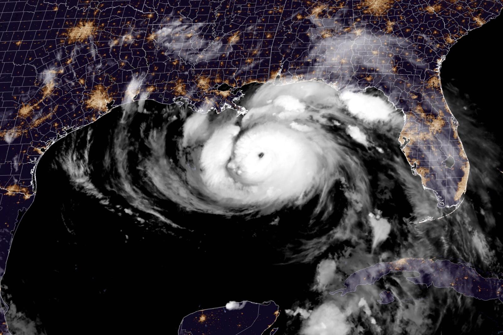 Hurricane Ida in the Gulf of Mexico