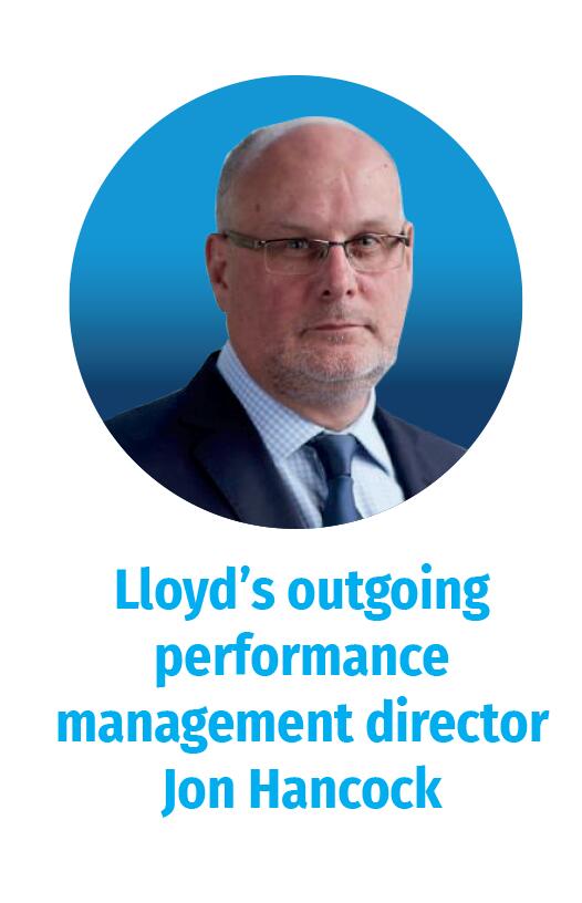 Lloyd’s outgoing performance management director Jon Hancock