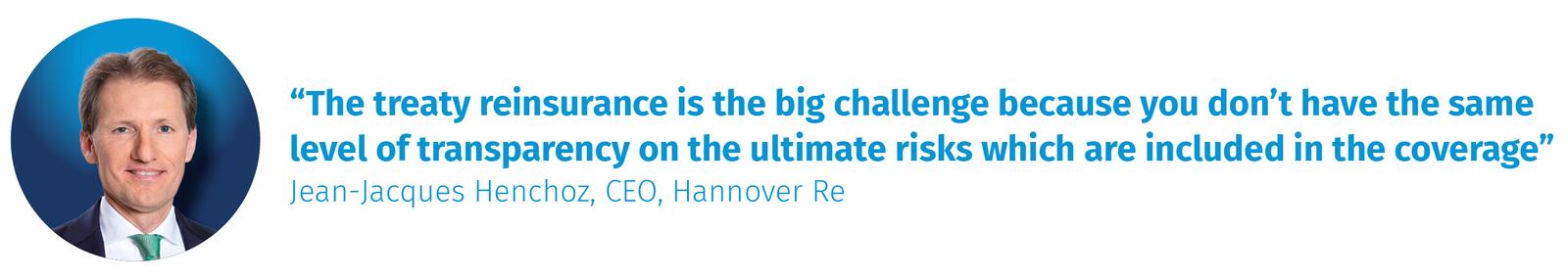 Jean-Jacques Henchoz, CEO, Hannover Re