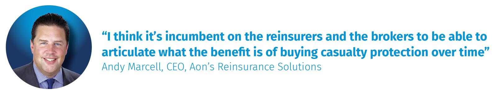 Andy Marcell, CEO, Aon’s Reinsurance Solutions