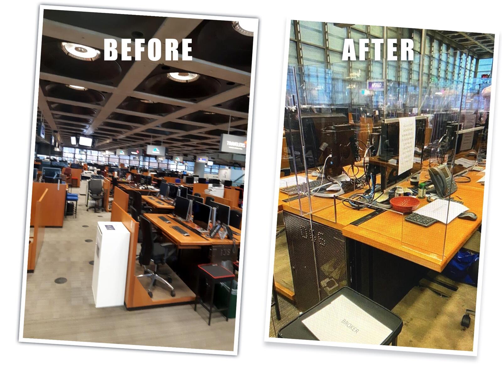 Lloyd's office before and after