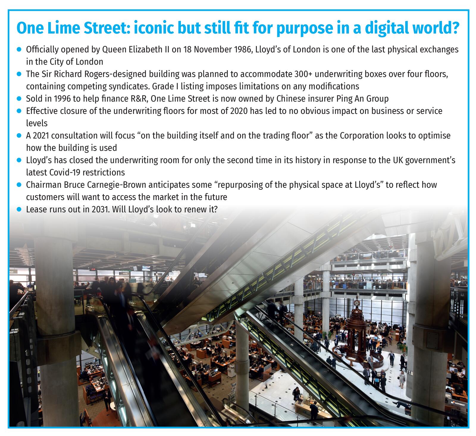 One Lime Street- iconic but still fit for purpose in a digital world? 